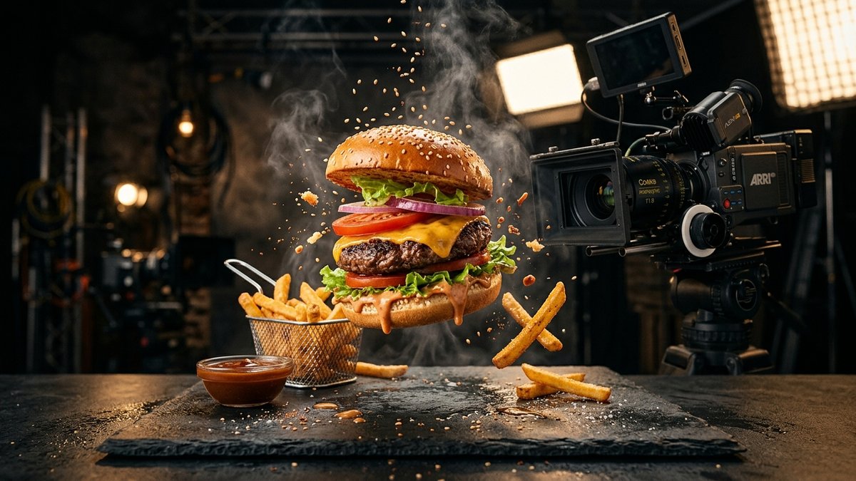 Commercial Food Videography & AI Slow-Mo Sizzle Ads - Tetra Media Hub